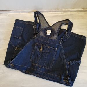 Cherokee Dark Wash Overall Jean Shorts